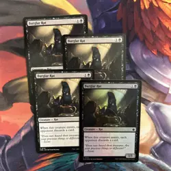 Burglar Rat x4 (incl1 foil) [ Foundations] Magic MTG - Image 1