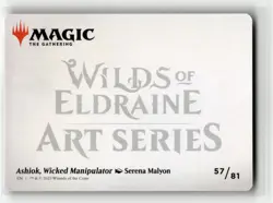 ASHIOK, WICKED MANIPULATOR ART CARD (57/81 Wilds of Eldraine #57 AWOE(NM+)(MTG) - Image 2