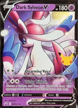 Pokemon Dark Sylveon V SWSH134 Black Star Promo Celebrations 25th Anniversary NM - Image 1