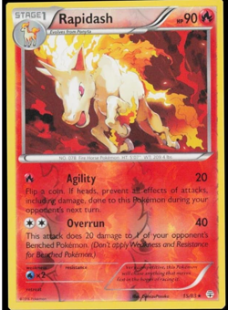 Pokemon - Rapidash - 15/83 - Reverse Holo Rare - Generations - NM/M -NEW - Image 1