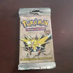 Pokemon 1999 Fossil Booster Pack Zapdos FACTORY SEALED - Image 1