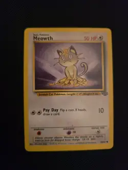 Pokemon TCG Meowth Jungle 56/64 Regular Unlimited Common - Image 1