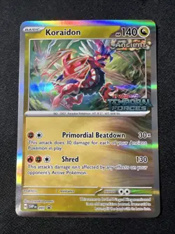 Koraidon SVP 091 Black Star Promo Scarlet & Violet Holo Pokemon Card Modern NM - Image 1