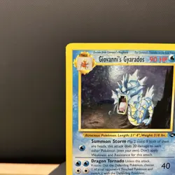 Pokemon Gyarados Holo Rare TCG Card Giovanni's Gym Challenge 5/132 WITH SWIRL!!! - Image 2
