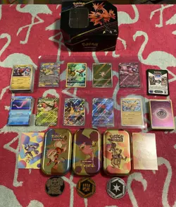 Pokemon Cards Lot! Full Art Illustration Rares, Promos, 151 Tin/Crown Zenith Tin - Image 1