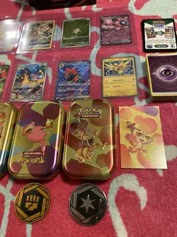 Pokemon Cards Lot! Full Art Illustration Rares, Promos, 151 Tin/Crown Zenith Tin - Image 3