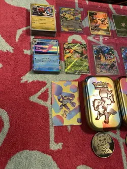 Pokemon Cards Lot! Full Art Illustration Rares, Promos, 151 Tin/Crown Zenith Tin - Image 4