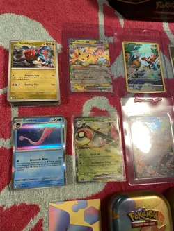 Pokemon Cards Lot! Full Art Illustration Rares, Promos, 151 Tin/Crown Zenith Tin - Image 5