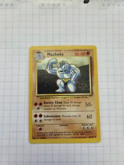 Machoke 034/102 Base Set Regular LP WOTC Wizards of the Coast Pokemon - Image 1