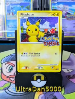 Pikachu lv.16 - 7/16 - English Pokemon Rumble Promo Card - Image 1