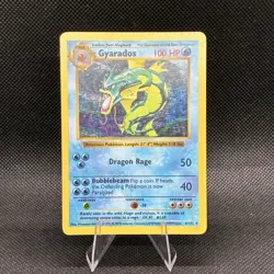 (LP) Gyarados 006/102 Base Set (Shadowless) Holo Rare Vintage Pokemon Card - Image 1