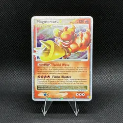 (LP) Magmortar Lv.X 123/123 Mysterious Treasures Holo Rare Vintage Pokemon Card - Image 1