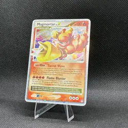 (LP) Magmortar Lv.X 123/123 Mysterious Treasures Holo Rare Vintage Pokemon Card - Image 2