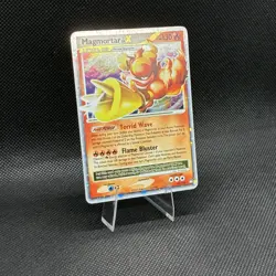 (LP) Magmortar Lv.X 123/123 Mysterious Treasures Holo Rare Vintage Pokemon Card - Image 3