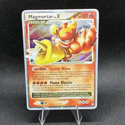 (LP) Magmortar Lv.X 123/123 Mysterious Treasures Holo Rare Vintage Pokemon Card - Image 4