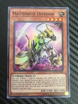 Yugioh Mathmech Division MYFI-EN006 Super Rare 1st Edition NM - Image 1