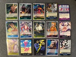 One Piece Card Game 39 Card Lot Secret Rare Holo’s Don Cards - Image 2