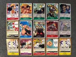 One Piece Card Game 39 Card Lot Secret Rare Holo’s Don Cards - Image 3