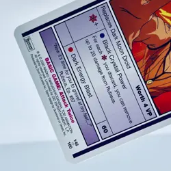 Sailor Moon CCG Premier Edition Rubeus Dark Moon Villian Trading Card - Image 3