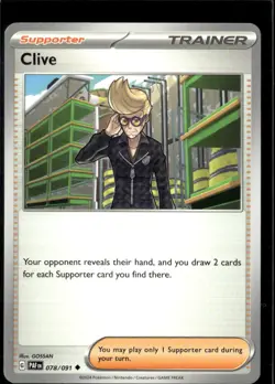 Pokemon Clive 078/091 Paldean Fates Non Holo Uncommon 5 Card Lot - Image 1