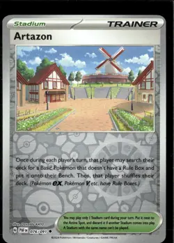 Pokemon Artazon 076/091 Paldean Fates Reverse Holo Uncommon 4 Card Lot - Image 1