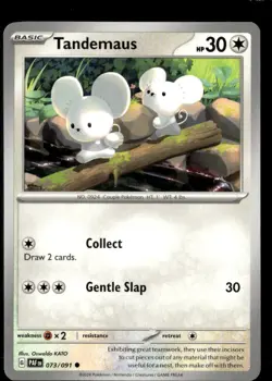Pokemon Tandemaus 073/091 Paldean Fates Non Holo Common 5 Card Lot - Image 1