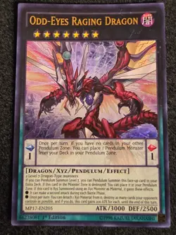 Yugioh Odd-Eyes Raging Dragon Ultra Rare MP17-EN205 1st VLP - Image 1
