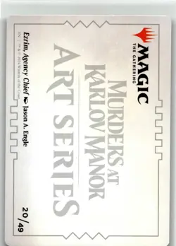 Ezrim, Agency Chief Art Card 20 S Art Series: Murders at Karlov Manor NM - Buy 1 - Image 2