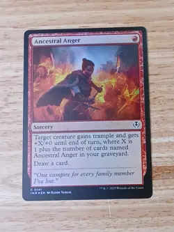 MTG Ancestral Anger Innistrad Remastered Foil NM - Image 1