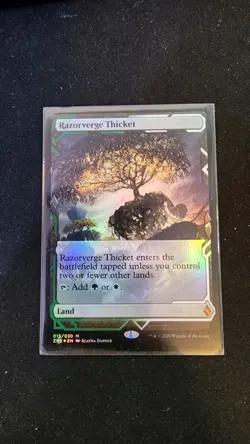 Razorverge Thicket MTG Zendikar Rising Expeditions #015 NM Foil - Image 1