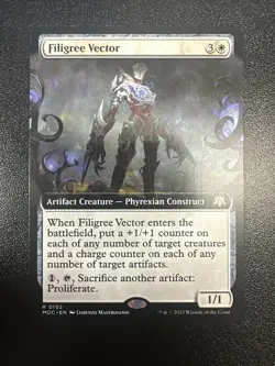 Filigree Vector (Extended Art) - Commander: March of the Machine (MOC) NM MTG JL - Image 1