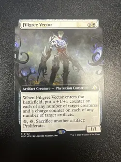 Filigree Vector (Extended Art) - Commander: March of the Machine (MOC) NM MTG JL - Image 1