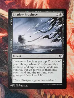 Shadow Prophecy Dominaria The List Reprints Magic Gathering MTG PLST - Image 1