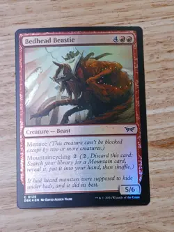 MTG - Bedhead Beastie (Foil) - Duskmourn NM - Image 1