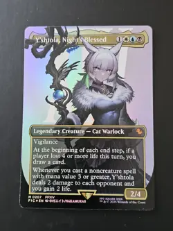 Y'shtola, Night's Blessed [Borderless] [Foil] Commander: Final Fantasy, MTG - Image 1