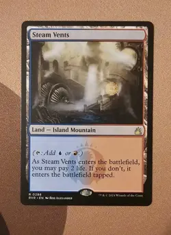 MTG Steam Vents x1 LP from Ravnica Remastered - Image 1