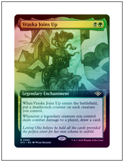 1x Vraska Joins Up, Outlaws, Extended Art Foil, MTG NM - Image 1