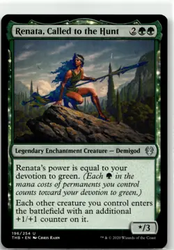 NM Renata, Called to the Hunt U Theros Beyond Death 196/254 MTG | Buy 10 Get 10 - Image 1