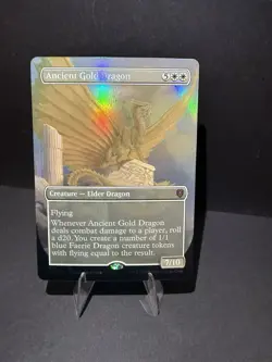 Ancient Gold Dragon Borderless FOIL MTG Commander Legends 365 - Image 1