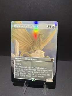 Ancient Gold Dragon Borderless FOIL MTG Commander Legends 365 - Image 3