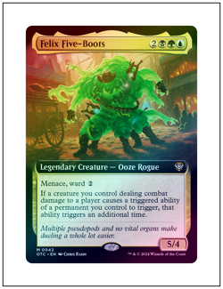 1x Felix Five-Boots, Outlaws of Thunder Junction, Extended Art Foil, MTG NM - Image 1