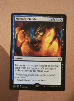 MTG Memory Plunder x1 LP from C17 - Image 1