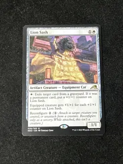 MTG Lion Sash Kamigawa Neon Dynasty Regular Rare #26 NM Magic - Image 1