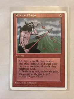 MTG Magic the Gathering Card LP - Winds Of Change - Image 1