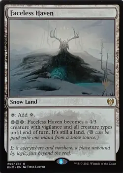 255/285 FACELESS HAVEN RARE KALDHEIM MTG CARD - Image 1