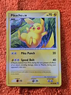 2008 Pokemon Diamond and Pearl Stormfront #70 Pikachu, C, NF/H, cd11 - Image 1