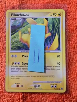 2008 Pokemon Diamond and Pearl Stormfront #70 Pikachu, C, NF/H, cd11 - Image 3