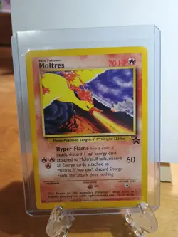Pokemon TCG Moltres Black Star Promo 21 LP WOTC 2000 Vintage Pokemon - Image 1