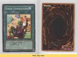 Token Thanksgiving 1st Ed. YuGiOh Dark Crisis #DCR-041 2003 READ 0f8 - Image 3