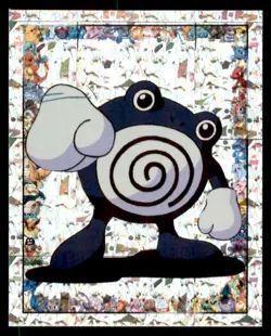 1999 Pokemon Merlin Stickers Poliwhirl U.K. #S12 Vintage Prism - Image 1